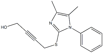 4-[(4,5-dimethyl-1-phenyl-1H-imidazol-2-yl)sulfanyl]but-2-yn-1-ol CAS#: 919970-25-5