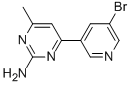 4-(5-BROMOPYRIDIN-3-YL)-6-METHYLPYRIMIDIN-2-AMINE CAS#: 913322-65-3