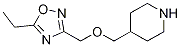 4-(5-Ethyl-[1,2,4]oxadiazol-3-ylmethoxymethyl)-piperidine CAS#: 949100-22-5