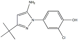 4-(5-amino-3-tert-butyl-1H-pyrazol-1-yl)-2-chlorophenol CAS#: 945994-86-5