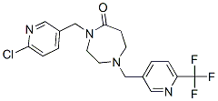 4-[(6-CHLOROPYRIDIN-3-YL)METHYL]-1-([6-(TRIFLUOROMETHYL)PYRIDIN-3-YL]METHYL)-1,4-DIAZEPAN-5-ONE CAS#: 909668-86-6