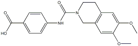 4-[(6,7-Dimethoxy-3,4-dihydro-1H-isoquinoline-2-carbonyl)-amino]-benzoic acid CAS#: 924779-19-1