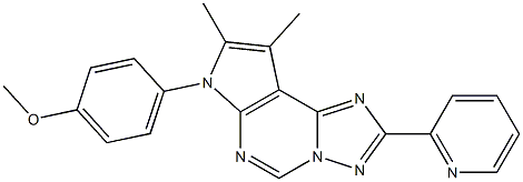 4-[8,9-dimethyl-2-(2-pyridinyl)-7H-pyrrolo[3,2-e][1,2,4]triazolo[1,5-c]pyrimidin-7-yl]phenyl methyl ether CAS#: 920472-64-6