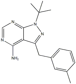 4-Amino-1-tert-butyl-3-(3-methylbenzyl)pyrazolo[3,4-d]pyrimidine CAS#: 956025-83-5
