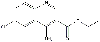 4-Amino-6-chloroquinoline-3-carboxylic acid ethyl ester CAS#: 955328-25-3