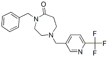 4-BENZYL-1-([6-(TRIFLUOROMETHYL)PYRIDIN-3-YL]METHYL)-1,4-DIAZEPAN-5-ONE CAS#: 909659-37-6