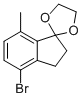 4-Bromo-7-methyl-1,1-(ethylenedioxo)-indane CAS#: 908334-02-1