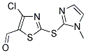 4-CHLORO-2-(1-METHYLIMIDAZOLYL-2-THIO)-5-THIAZOLECARBOXALDEHYDE CAS#: 914348-72-4