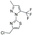 4-(CHLOROMETHYL)-2-[3-METHYL-5-(TRIFLUOROMETHYL)-1H-PYRAZOL-1-YL]-1,3-THIAZOLE CAS#: 955976-93-9