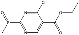 4-Chloro-2-methanesulfinyl-pyrimidine-5-carboxylic acid ethyl ester CAS#: 98490-76-7