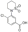 4-Chloro-3-(1,1-dioxo-1lambda*6*-[1,2]thiazinan-2-yl)-benzoic acid CAS#: 927996-03-0