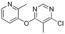 4-Chloro-5-methyl-6-(2-methylpyridin-3-yloxy)pyrimidine CAS#: 930093-72-4