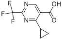 4-Cyclopropyl-2-(trifluoromethyl)pyrimidine-5-carboxylic acid CAS#: 914201-19-7