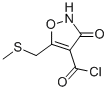 4-Isoxazolecarbonyl chloride, 2,3-dihydro-5-[(methylthio)methyl]-3-oxo- (9CI) CAS#: 98406-62-3