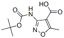 4-Isoxazolecarboxylic  acid,  3-[[(1,1-dimethylethoxy)carbonyl]amino]-5-methyl- CAS#: 913535-49-6