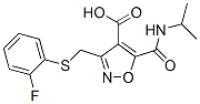 4-Isoxazolecarboxylic  acid,  3-[[(2-fluorophenyl)thio]methyl]-5-[[(1-methylethyl)amino]carbonyl]- CAS#: 920751-19-5