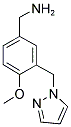 4-METHOXY-3-PYRAZOL-1-YLMETHYL-BENZYLAMINE CAS#: 956352-90-2