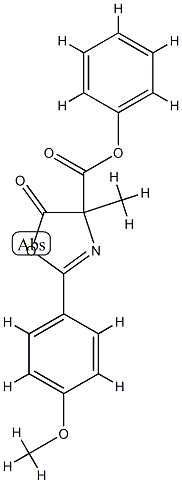 4-Oxazolecarboxylic acid, 4,5-dihydro-2-(4-methoxyphenyl)-4-methyl-5-oxo-, phenyl ester CAS#: 909122-70-9