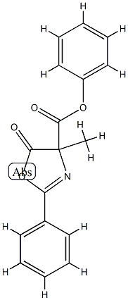 4-Oxazolecarboxylic acid, 4,5-dihydro-4-methyl-5-oxo-2-phenyl-, phenyl ester CAS#: 910547-98-7