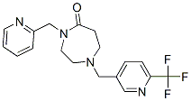 4-(PYRIDIN-2-YLMETHYL)-1-([6-(TRIFLUOROMETHYL)PYRIDIN-3-YL]METHYL)-1,4-DIAZEPAN-5-ONE CAS#: 909659-43-4