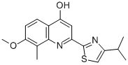 4-Quinolinol, 7-methoxy-8-methyl-2-[4-(1-methylethyl)-2-thiazolyl]- CAS#: 923289-21-8