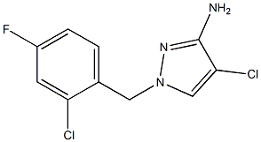 4-chloro-1-(2-chloro-4-fluorobenzyl)-1H-pyrazol-3-amine CAS#: 956395-96-3