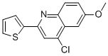 4-chloro-6-methoxy-2-thiophen-2-ylquinoline CAS#: 954225-75-3