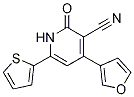 4-(furan-3-yl)-2-oxo-6-(thiophen-2-yl)-1,2-dihydropyridine-3-carbonitrile CAS#: 956117-78-5