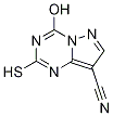 4-hydroxy-2-sulfanylpyrazolo[1,5-a][1,3,5]triazine-8-carbonitrile CAS#: 948575-58-4