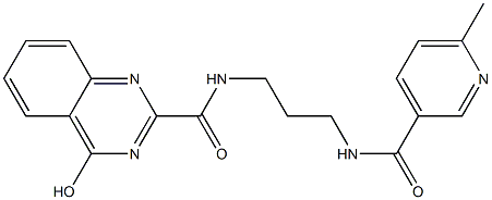 4-hydroxy-N-(3-{[(6-methylpyridin-3-yl)carbonyl]amino}propyl)quinazoline-2-carboxamide CAS#: 954293-62-0
