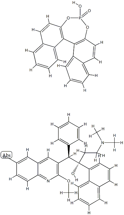 4-hydroxydinaphtho[2,1-d:1',2'-f][1,3,2]dioxaphosphepine 4-oxide compound with (1R,2S)-1-(6-bromo-2-methoxyquinolin-3-yl)-4-(dimethylamino)-2-(naphthalen-1-yl)-1-phenylbutan-2-ol(1:1) CAS#: 916329-20-9