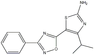 4-isopropyl-5-(3-phenyl-1,2,4-oxadiazol-5-yl)-1,3-thiazol-2-amine CAS#: 937682-00-3