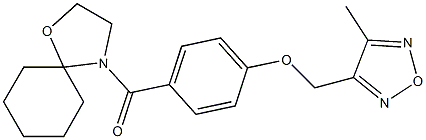 (4-methyl-1,2,5-oxadiazol-3-yl)methyl 4-(1-oxa-4-azaspiro[4.5]dec-4-ylcarbonyl)phenyl ether CAS#: 951927-77-8