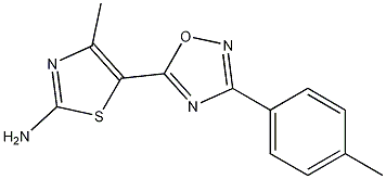 4-methyl-5-[3-(4-methylphenyl)-1,2,4-oxadiazol-5-yl]-1,3-thiazol-2-amine CAS#: 937681-59-9