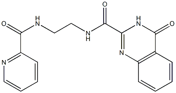 4-oxo-N-{2-[(pyridin-2-ylcarbonyl)amino]ethyl}-3,4-dihydroquinazoline-2-carboxamide CAS#: 954346-88-4