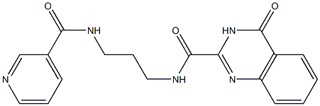 4-oxo-N-{3-[(3-pyridinylcarbonyl)amino]propyl}-3,4-dihydro-2-quinazolinecarboxamide CAS#: 954293-58-4