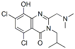 4(3H)-Quinazolinone,  5,7-dichloro-2-[(dimethylamino)methyl]-8-hydroxy-3-(2-methylpropyl)- CAS#: 953843-86-2