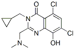 4(3H)-Quinazolinone,  5,7-dichloro-3-(cyclopropylmethyl)-2-[(dimethylamino)methyl]-8-hydroxy- CAS#: 953843-83-9