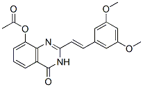 4(3H)-Quinazolinone,  8-(acetyloxy)-2-[(1E)-2-(3,5-dimethoxyphenyl)ethenyl]- CAS#: 922189-24-0