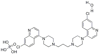 4,4'-(1,3-Propanediyldi-4,1-piperazinediyl)bis(7-chloroquinoline) phosphate hydrate CAS#: 915967-82-7