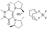 (-)-4,5-Bis[(2R,5R)-2,5-dimethylphospholano]-1,2-dihydro-1,2-dimethyl-3,6-pyridazinedione(1,5-cyclooctadiene)rhodium(I) tetrafluoroborate CAS#: 908128-78-9