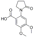 4,5-dimethoxy-2-(2-oxopyrrolidin-1-yl)benzoic acid CAS#: 926268-05-5