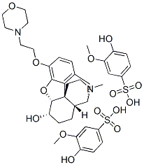 4,5alpha-epoxy-6alpha-hydroxy-17-methyl-3-(2-morpholinioethoxy)morphinan bis(4-hydroxy-3-methoxybenzenesulphonate) CAS#: 98705-47-6