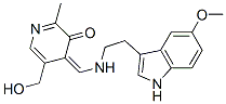 (4E)-5-(hydroxymethyl)-4-[[2-(5-methoxy-1H-indol-3-yl)ethylamino]methylidene]-2-methyl-pyridin-3-one CAS#: 98497-90-6