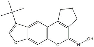(4E)-9-tert-butyl-N-hydroxy-2,3-dihydrocyclopenta[c]furo[3,2-g]chromen-4(1H)-imine CAS#: 951993-83-2