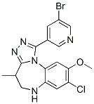 4H-[1,2,4]Triazolo[4,3-a][1,5]benzodiazepine,  1-(5-bromo-3-pyridinyl)-8-chloro-5,6-dihydro-9-methoxy-4-methyl- CAS#: 942928-30-5