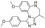 4H-[1,2,4]Triazolo[4,3-a][1,5]benzodiazepine,  5,6-dihydro-9-methoxy-1-(4-methoxyphenyl)-4-methyl- CAS#: 942928-21-4