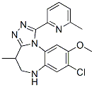 4H-[1,2,4]Triazolo[4,3-a][1,5]benzodiazepine,  8-chloro-5,6-dihydro-9-methoxy-4-methyl-1-(6-methyl-2-pyridinyl)- CAS#: 942928-33-8