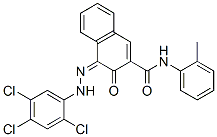 (4Z)-N-(2-methylphenyl)-3-oxo-4-[(2,4,5-trichlorophenyl)hydrazinylidene]naphthalene-2-carboxamide CAS#: 99752-20-2