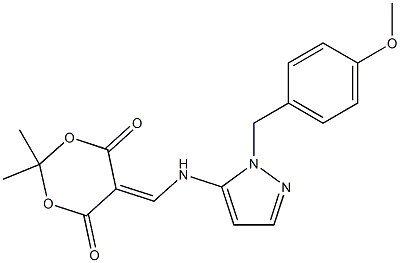 5-(((1-(4-Methoxybenzyl)-1H-pyrazol-5-yl)aMino)Methylene)-2,2-diMethyl-1,3-dioxane-4,6-dione CAS#: 949556-46-1